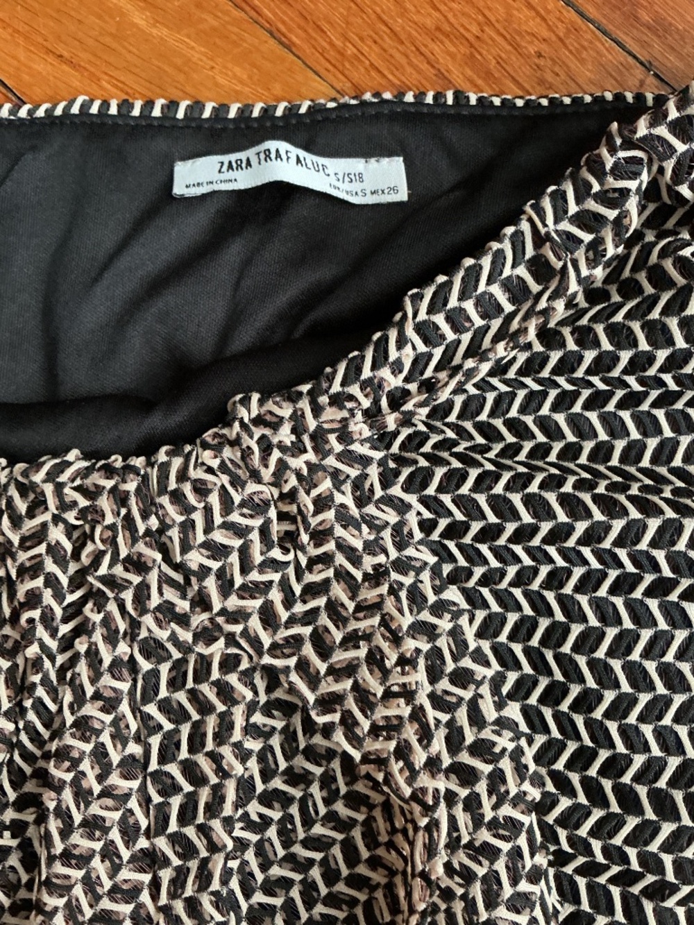 Zara Asymmetrical Fringe Skirt Sarong - Picture 3 of 3